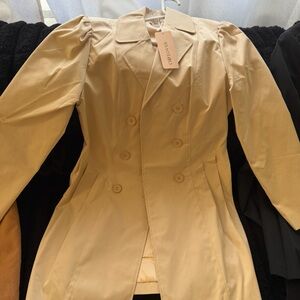 Dior Beige Double-Breasted Women's Coat